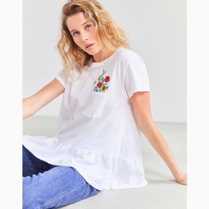 Future State Floral Pocket Peplum Tee